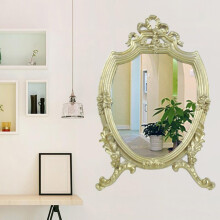 Makeup Props Decorative Mirrored Tray Desktop Cosmetic Vanity Perfume Organizers Storage Serving Tray Home Living Room Bedroom Decor