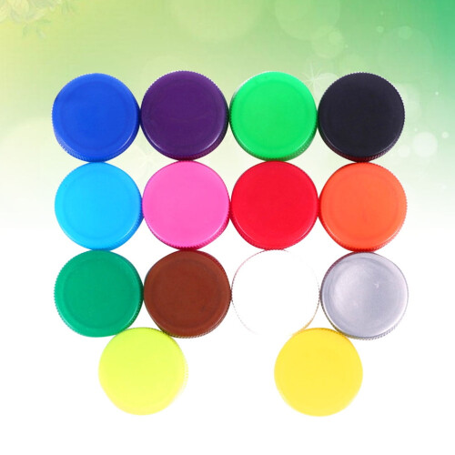 100 Color Bottle Caps for DIY Projects - 30mm Container Lids 1