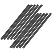 10 Pairs of Creative Nonslip Chopsticks Japanese Style Alloy Chopsticks (Black)