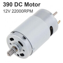 390 DC motor 9 teeth 12V 22000rpm high speed large torque electric drill mini motor for air pump/DIY toys/small appliances