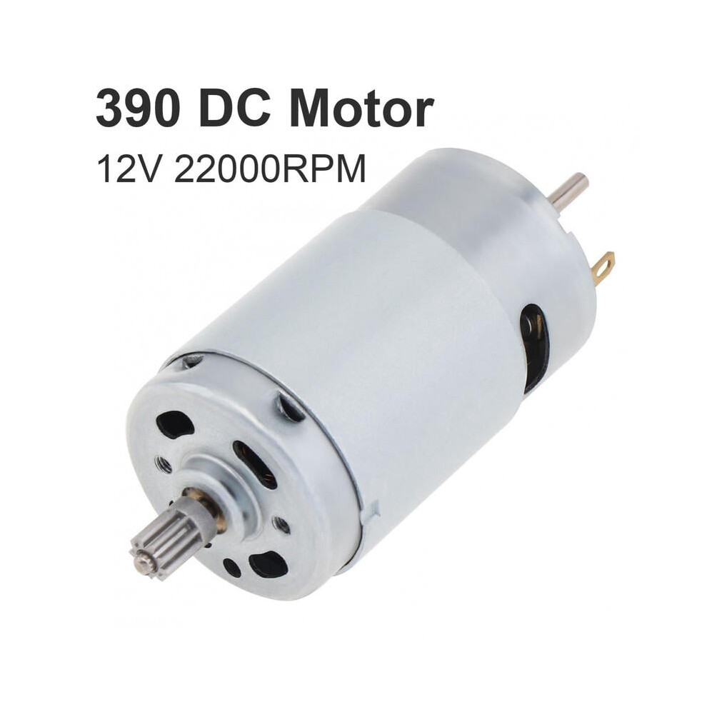 390 Dc Motor 9 Teeth 12V 22000Rpm High Speed Large Torque Electric Drill Mini Motor For Air Pump/Diy Toys/Small Appliances 9389440451421