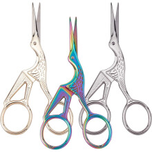 3pcs 3 Colors Stainless Steel Scissors Embroidery Scissors Sewing Scissors for Sewing Crafting Art Work Threading Needlework 118x49.5x4.5mm