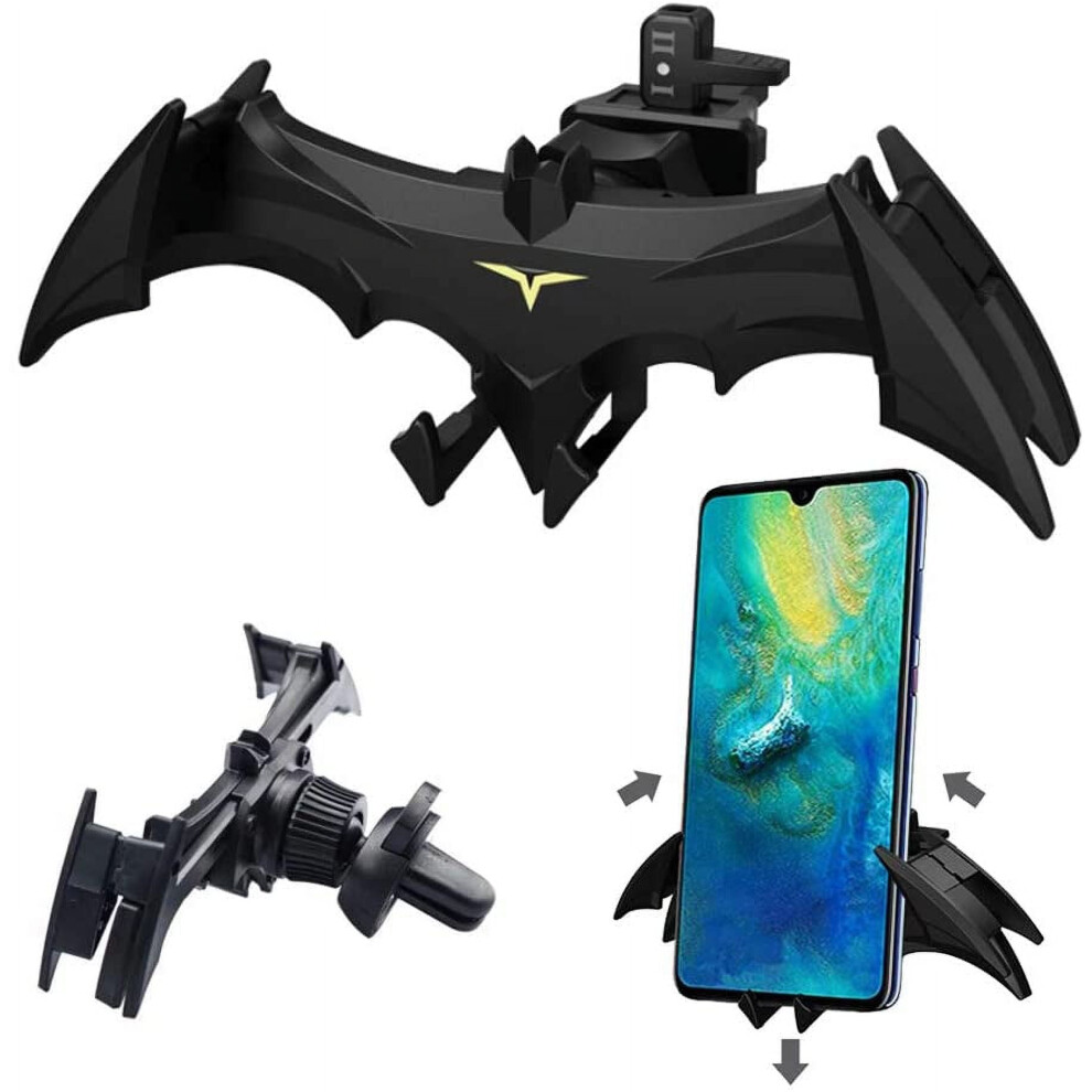 Car Vent Bat Mount Creative Bat Car Phone Holder Mount Universal Gravity Automatic Locking Hands Free 9389440453371