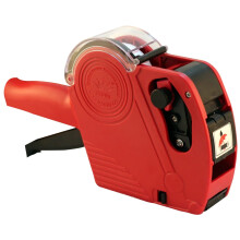 Guangmc 8 Digits Pricemarker Price Marker Plastic Labeller Sticker for Home Office Small Business Market or Personal Use (Red)