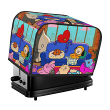 Bt21 Toaster Cover 2 Slice, Bread Dust Cover & Fingerprint Protection-Polyester, Kitchen Small Appliance Covers