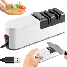 Wekvgz Electric Blade Sharpener, 3 Speed Multifunctional Scissor & Cutter Sharpener for Kitchen, Compatible with 78.729.921.6in