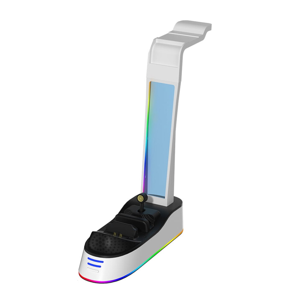 Jixopn Charging Dock With Headset Holder For Playstation Portal Console Ps5 Controller 9389440533516