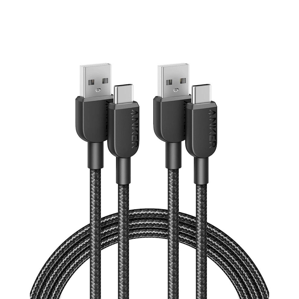 Compatible With Anker Usb C Charger Cable [2 Pack, 6Ft], 310 Type C Charger Cable Fast Charging, Braided Usb A To Usb C Cable Fast 9389440533431