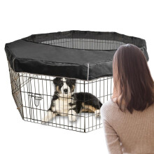 Dogs Top Cover Waterproof Foldable Mesh Fabric Top Covers Mesh Ventilate Playpen 24inch