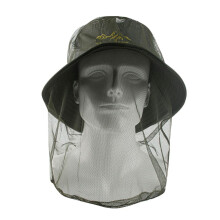 1Pc Ultra Large & Long Extra Fine Holes Mesh Soft Durable Fly Screen Premium Mosquito Insect Head Net Face Protector Camping Cap