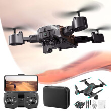 VALSEEL WiFi FPV Drone 1080P HD Camera, Altitude Hold, Headless Mode, Foldable RC Quadcopter, Circle Fly
