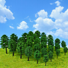 YEHGEQ Clearance Artificial Flowers Miniature Landscape Tree Green 10Pc Trees Miniature Model Scenery Plastic Green Mini Simulation Decoration