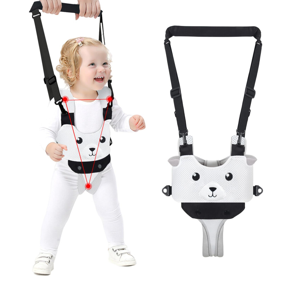Baby Walking Harness Baby Walker Assistant With Adjustable Straps Ergonomic Support For 824 Months White