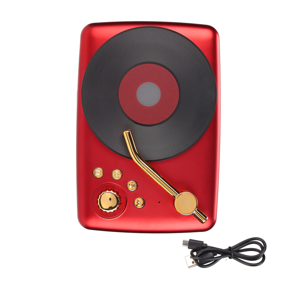 Wireless Speaker Built In Mic, Clear Sound Bass Enhancement Portable Lanyard For Home Office, (2Pcs) Red 9773935277694