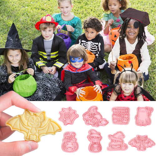 Σετ κουπάτ μπισκότων Winysin8 τεμαχίων για το Halloween, συμβατό με κολοκύθα, νυχτερίδα, 1