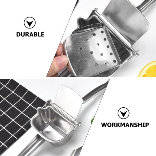 1Pc Practical Lemon Juicer Kitchen Creative Manual Fruit Squeezer (Silver) 2