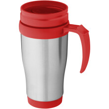 Bullet Sanibel Insulated Mug (2-pack) 12 x 18 x 8 cm Silver/ Silver/Red 12 x 18 x 8 cm