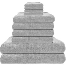 4er-Pack Premium-Badetücher in Blau – schnelltrocknend, aus Mikrofaser-Korallensamt, hoch saugfähig, vielseitig einsetzbar für Bad, Fitness,