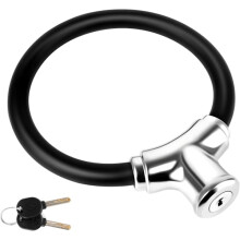 Bicycle Lock Small Bicycle Ring Lock with 2 Keys Portable Bicycle Wire Steel Lock Cable High Security Anti-Theft Bicycle Lock Scooter