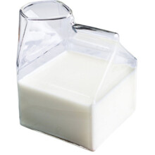 Bouteilles d'eau en brique de lait de 350 ml, bouteilles d'eau en brique de lait en verre, gobelet écologique