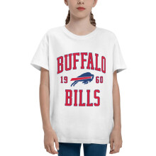 Bills Kids Short Sleeve Shirt Sports Football Team Logo for Baseball Fans Gifts Suitable For Boys And Girls