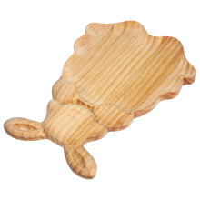 Plateau lapin, assiette de rangement pour fruits, moule Ă pain en bois, plateaux de service pour fromages de Thanksgiving