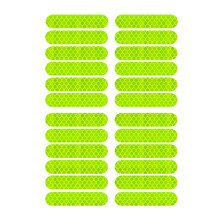 Toudaret 24Pcs Scooter Decal Wear-resistant Self-adhesive Reflective Waterproof Anti-fade Improve Riding Safety Wheel Decal for Scooter M365/Pro