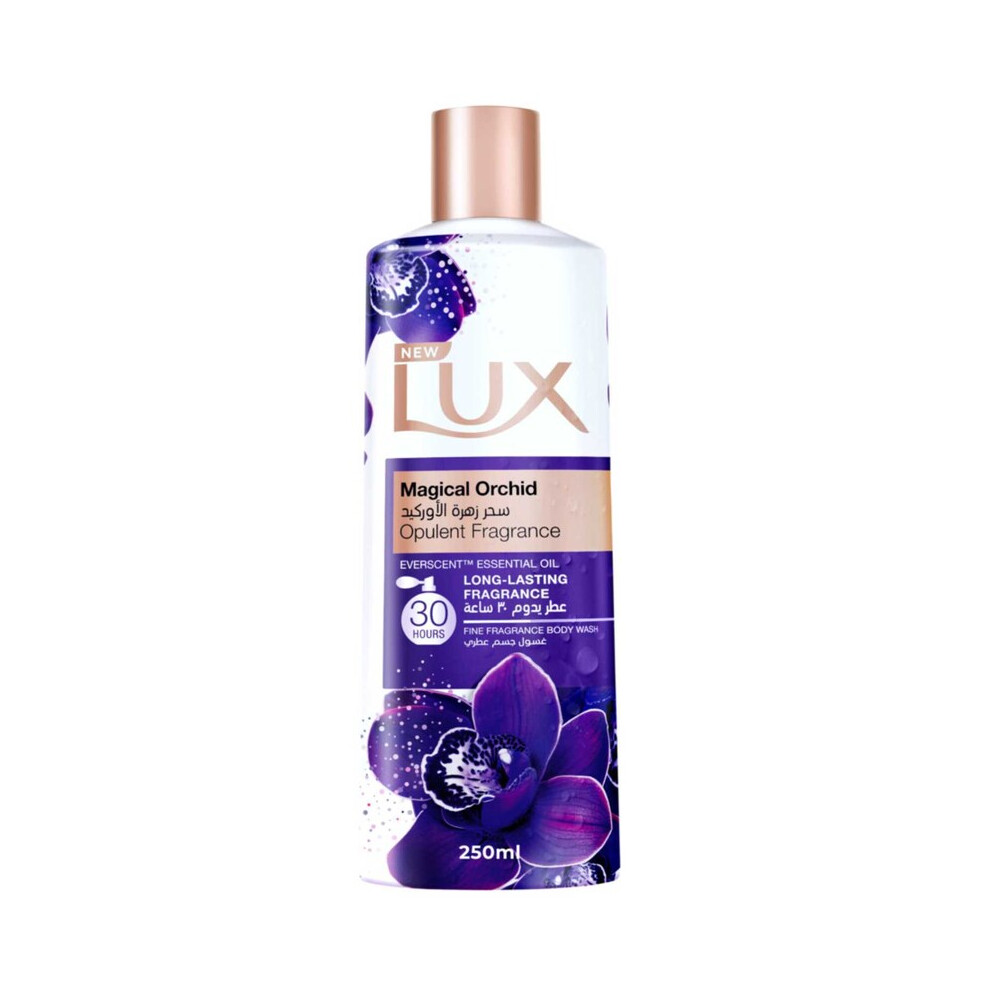 Lux Opulent Fragrance Body Wash Magical Orchid Hydrating, Silky Smooth Skin | Long-Lasting Floral Scent Luxury Shower Gel - 250ml