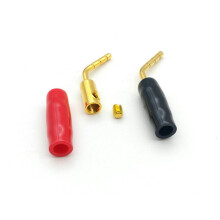 FOR 100PCS Eico Amp Speaker Banana Tip Plug 24K Gold Plated