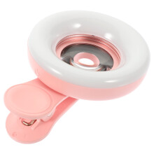 Beauty Fill Light Eyelash Fill Lamp Selfie Clip on Light Phone Camera Light with 15x Micro Lens