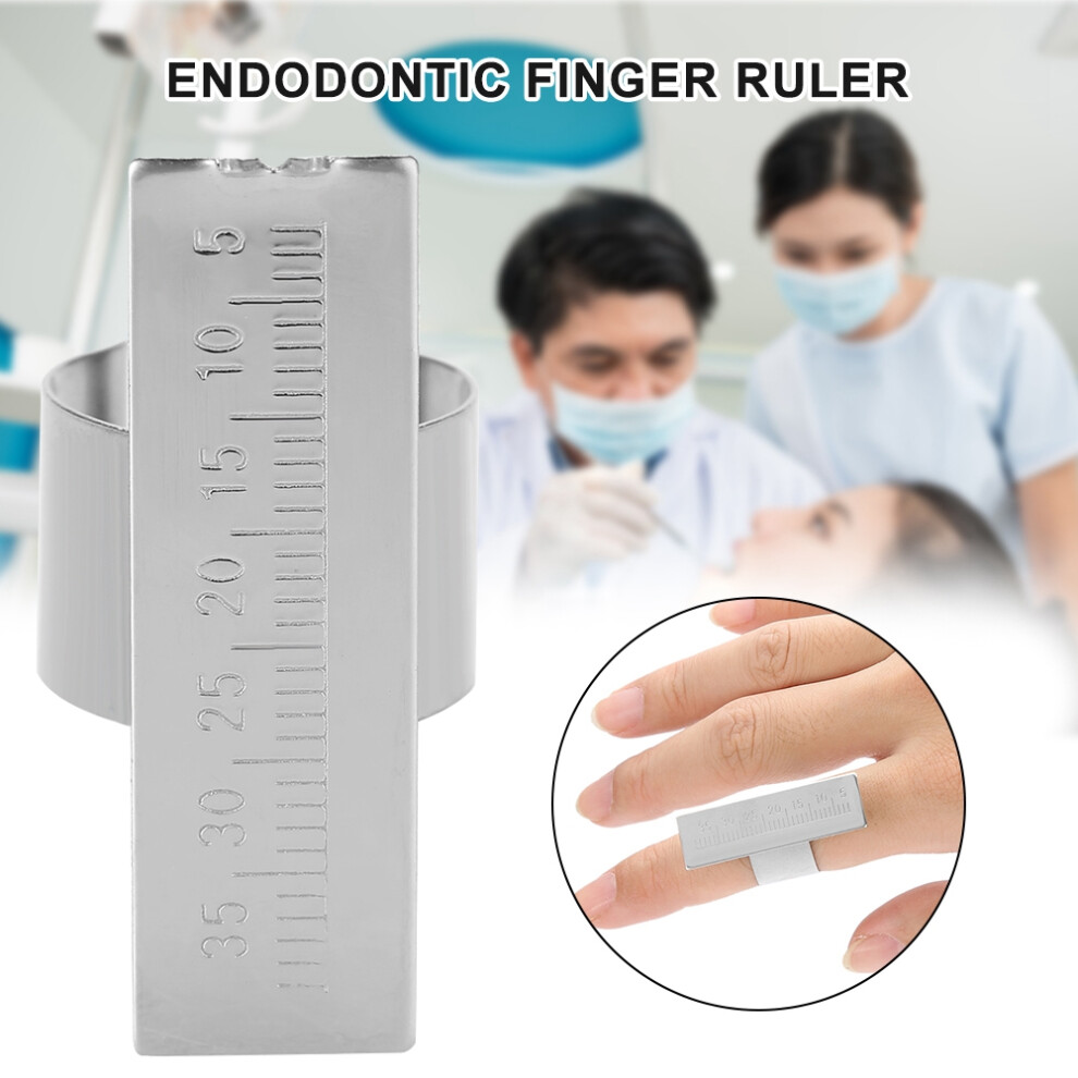 Stainless Steel Endodontic Finger Ruler - Autoclavable, 35Mm Measurement 4691382772089