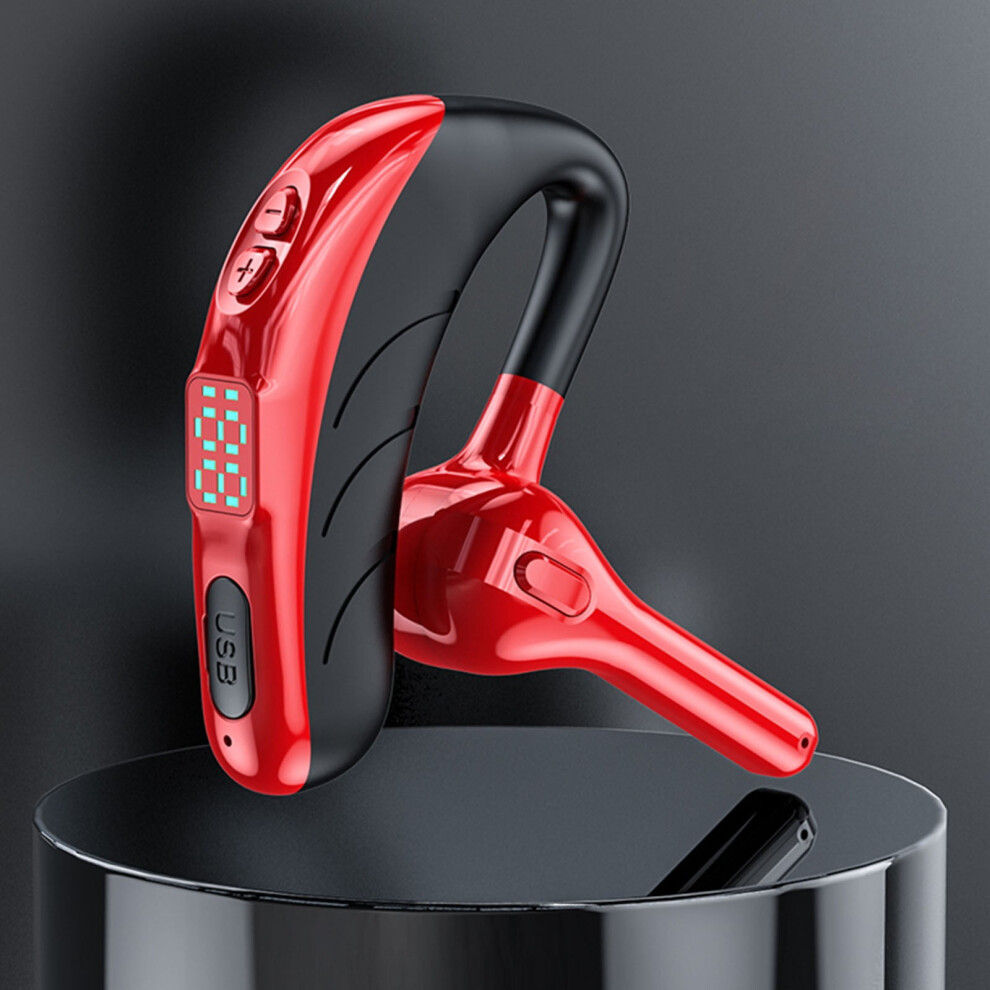 Kiplyki Wholesale Single Ear Headset With Mic Bluetooth 5.2 Earphone Led Display Waterproof Earpiece Wireless Handsfree Headphone 9389440313040