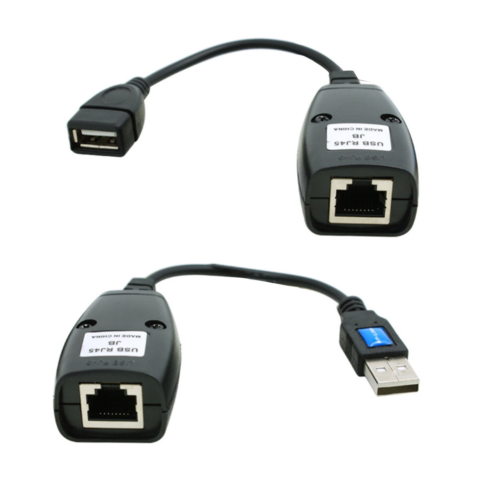 Self-Powered Usb 2.0 Male To Female Cat6 Cat5 Cat5e 6 Rj45 Lan Ethernet Network Extender Extension Repeater Adapter Converter Cable 9389440312494