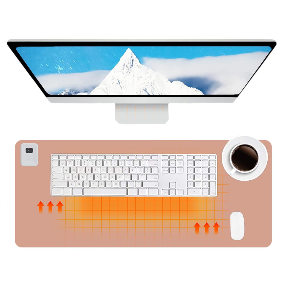 Kayannuo Heated Desk Pad 24X14in, 3 Speeds Warm Mouse & Foot Pad With Timer Off, Compatible With Office, Gaming 9389440313156