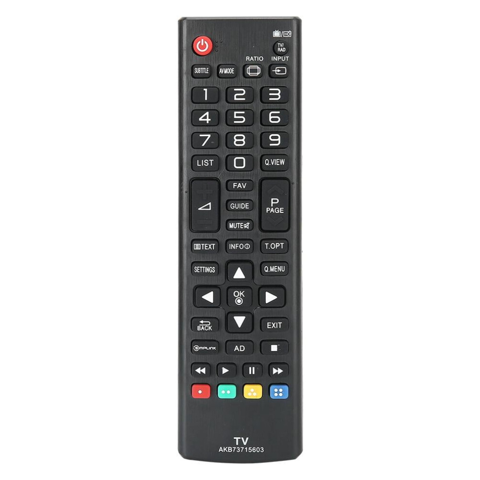 Eatbuy Remote Control For Compatible With Lg Tv, Replacement For Akb73715603 (Black) Black 9389440314436