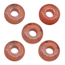 5pcs 8x14mm Natural Stone Crystal Round Shape Big Hole Beads Pendant DIY Jewelry Making Necklace Earrings Bracelet 20