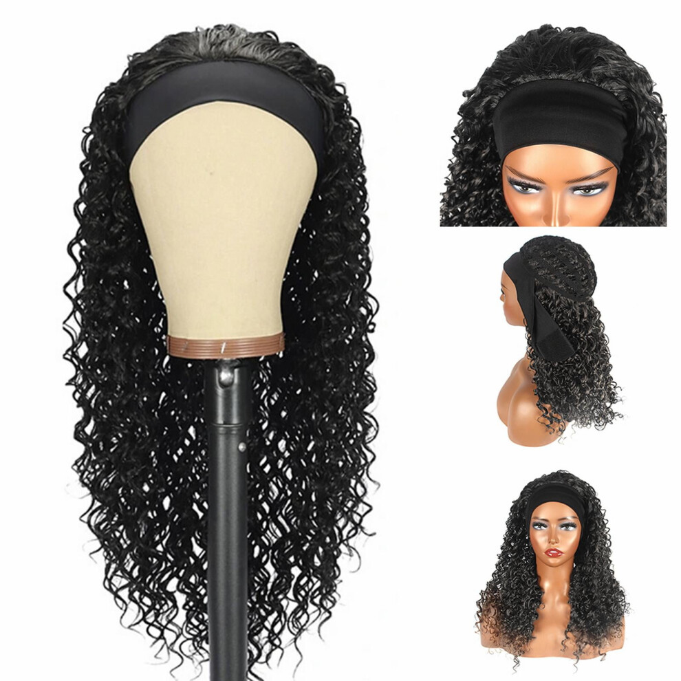 Unisex Black Wigs For Women Women's Wig Small Curly Wavy Fiber False Head Cover Curly Human Hair Wig Glueless Lace Front Human Hair Wigs Human Hair