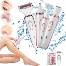 Comfort 4 in 1 Electric Lady Shaver, USB Rechargeable, Portable Womens Shaver & Bikini Trimmer, Easy Cleansing