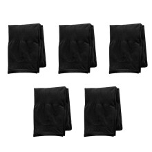 Eease 5 Pairs Sunscreen Ice Silk Sleeves Breathable Sun Block Oversleeve Outdoor Riding Arm Sleeve Long Cooling Arm Covers for Lady Wearing (Black)