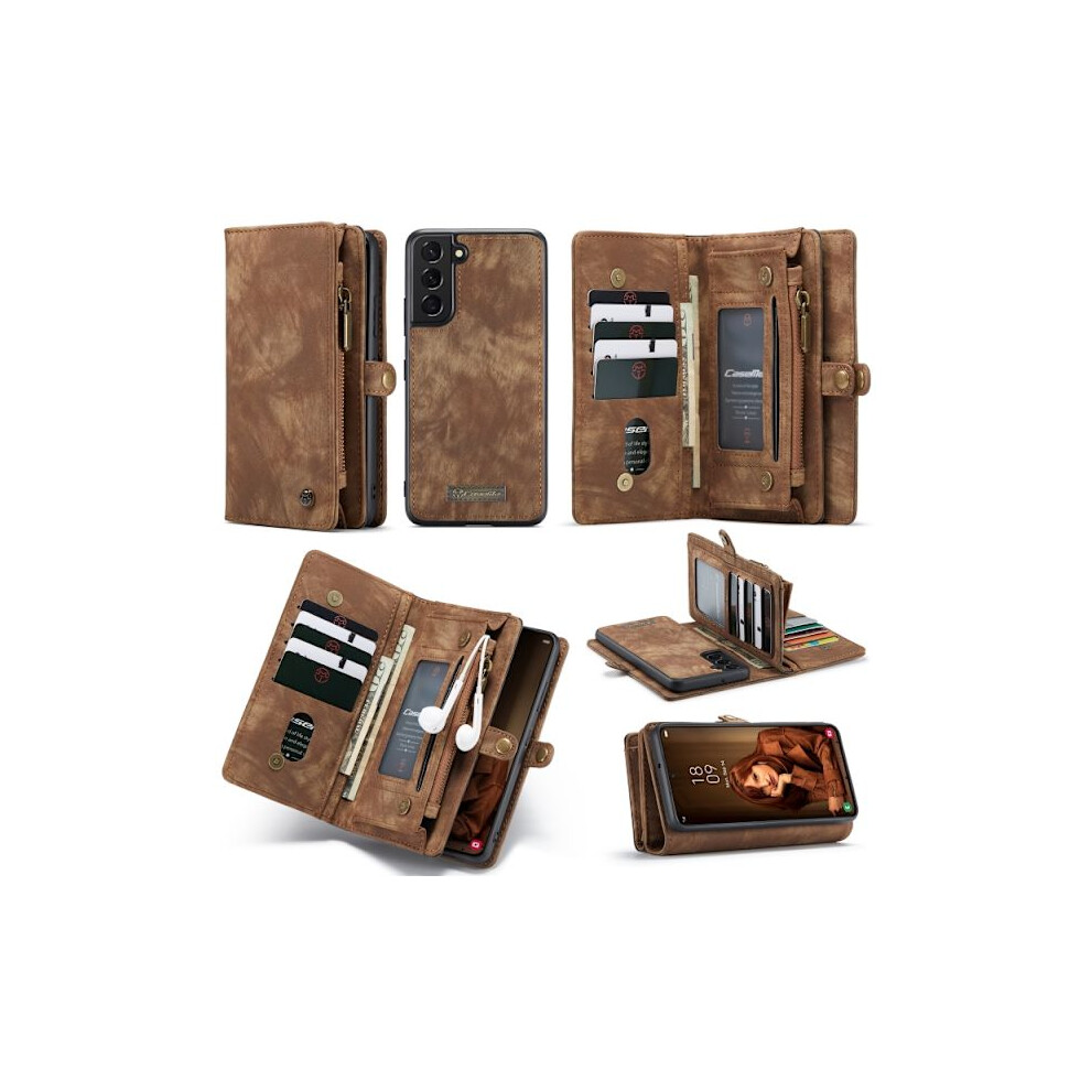 Caseme Multi-Slot 2 In 1 Wallet Case Galaxy S22 Plus Brown 9389440729186