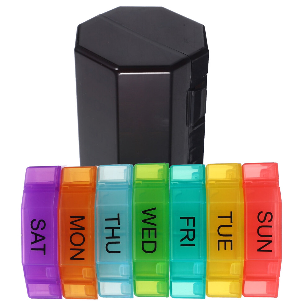 1 Set Weekly Pill Holder Travel Pill Organizer Pill Case Compartment Pill Organizer