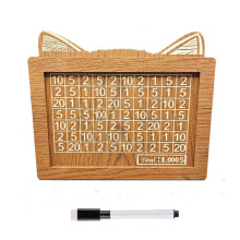 Desktop Dress up Box with Counter Furniture Quality Counter Wooden Saving Jar Wooden Handicrafts Display
