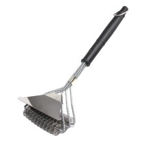 Dadatutu Grill Brushes & Scrapers, Bristle-Free Wire BBQ Cleaning Kit, Safe 17" Stainless Grill Cleaner for Gas, Charbroil Grates Brush