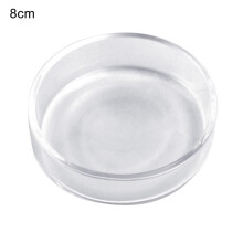 leaveforme Aquarium Fish Tank Crystal Red Cherry Shrimp Round Glass Feeding Dish Feeder