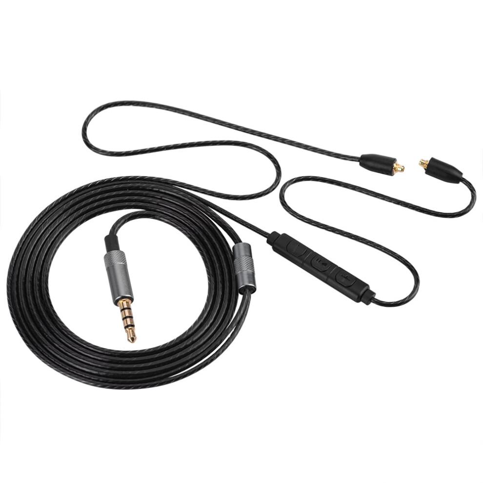 Eatbuy 3.5Mm Jack Audio Cord, Upgrade Audio Cable Cord, Replacement Audio Cable Cord For Mmcx Connector Se215 Se425 Se535 Headphone Diy(Black) Black 9389440363649