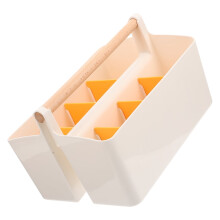 Storage Box Organiser Playmakers Basket with Dividers Compartment Plastic Student Office