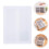 Mizh Portable Documents Box Paper File Container Written Materials Organizer (Transparent) 5