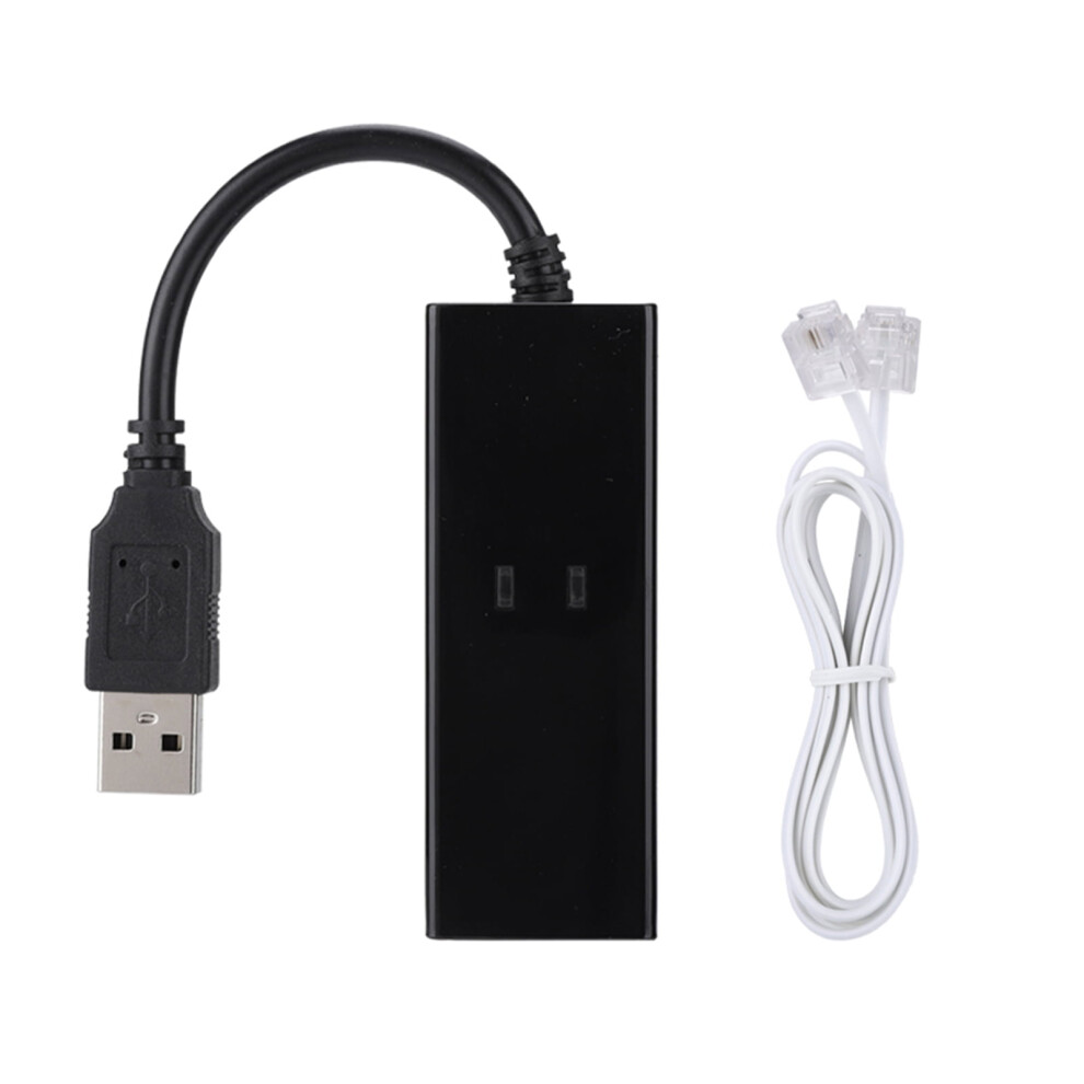 Usb Fax Modem, Computer/Laptop Fax Modem, Usb 56K External Dial Up Voice Fax Data Modem Fit, Small Size,-Weighted,Fit For Win7 Win8 Win10 Xp Light 9389440505483