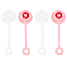 Shot Straw 4 Pcs Plushies Cute Drinking Covers Tip Silicone Cap Universal Top Silica Gel