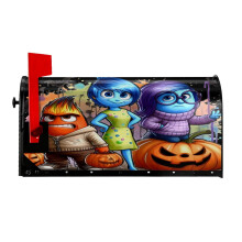 Inside Out Magnetic Mailbox Cover Garden Yard Home Decor For Outside, Decorative Outdoor Post Letter Box Wrap Decor Mail Wraps, 21x18 In